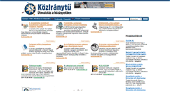 Desktop Screenshot of koziranytu.hu